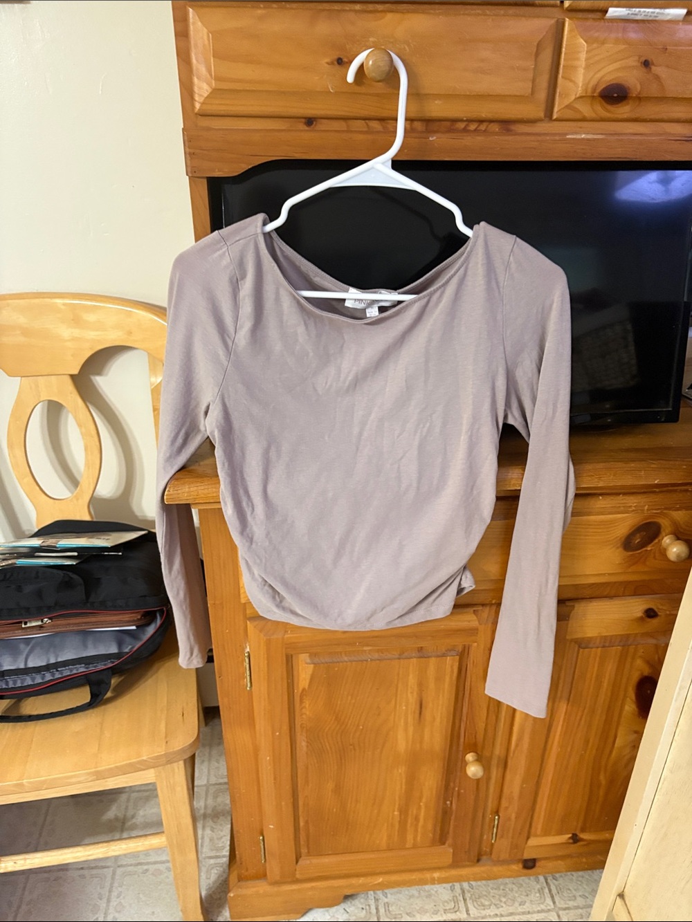 Brown long sleeve shirt